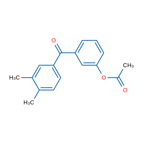 3-Acetoxy-3',4'-dimethylbenzophenone 1g