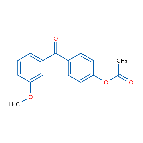 4-Acetoxy-3'-methoxybenzophenone 1g