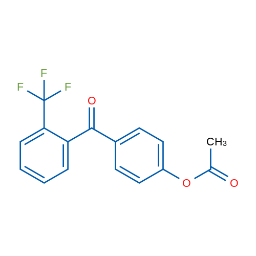 4-Acetoxy-2'-trifluoromethylbenzophenone 1g