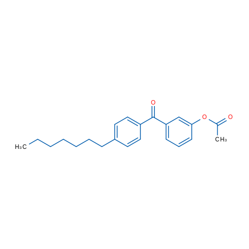3-Acetoxy-4'-heptylbenzophenone 1g