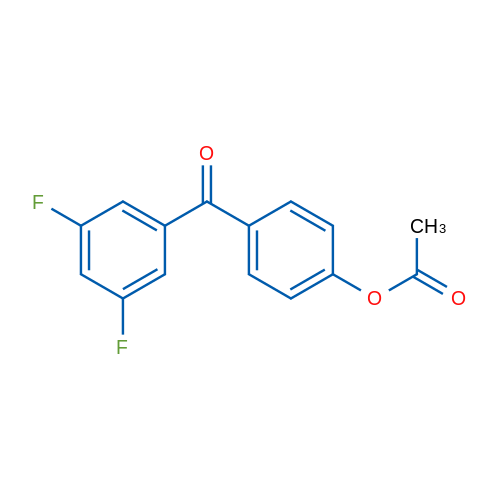 4-Acetoxy-3',5'-difluorobenzophenone 1g