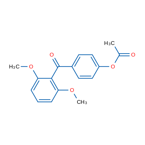 4-Acetoxy-2',6'-dimethoxybenzophenone 1g
