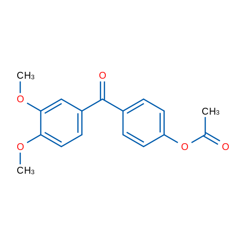 4-Acetoxy-3',4'-dimethoxybenzophenone 1g