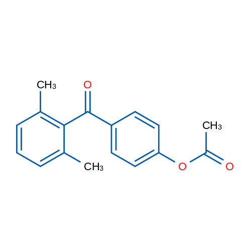 4-Acetoxy-2',6'-dimethylbenzophenone 1g