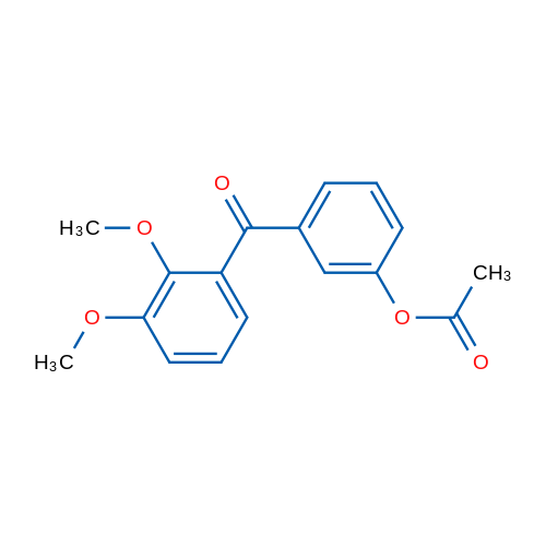 3-Acetoxy-2',3'-dimethoxybenzophenone 1g