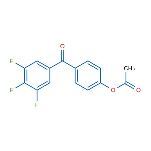 4-Acetoxy-3',4',5'-trifluorobenzophenone 1g