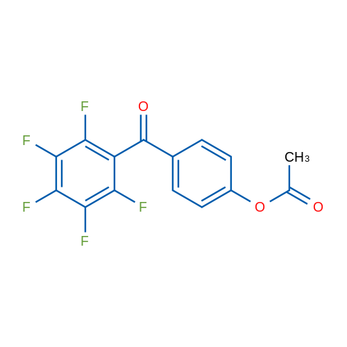 4-Acetoxy-2',3',4',5',6'-pentafluorobenzophenone 1g