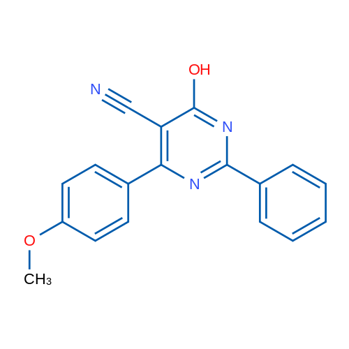 4-Hydroxy-6-(4-methoxyphenyl)-2-phenylpyrimidine-5-carbonitrile 1g