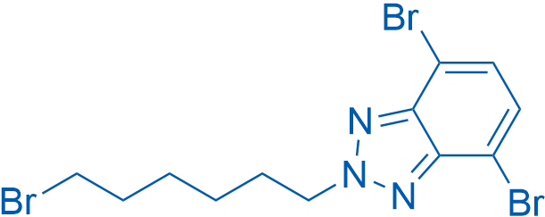4,7-Dibromo-2-(6-bromohexyl)-2H-benzo[d][1,2,3]triazole 250mg
