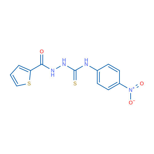 N-{[(4-nitrophenyl)carbamothioyl]amino}thiophene-2-carboxamide 1g