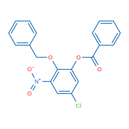 2-(Benzyloxy)-5-chloro-3-nitrophenyl benzoate 5g