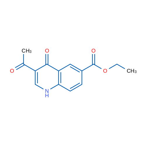 Ethyl 3-acetyl-4-oxo-1,4-dihydroquinoline-6-carboxylate 1g