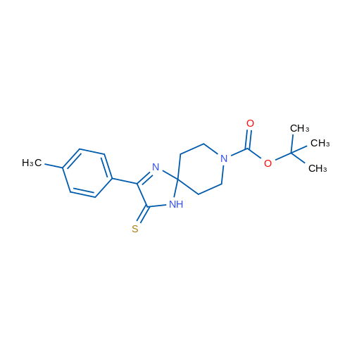tert-Butyl 2-(4-methylphenyl)-3-sulfanylidene-1,4,8-triazaspiro[4.5]dec-1-ene-8-carboxylate 1g
