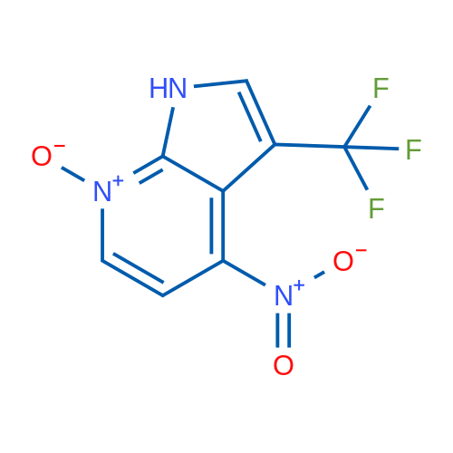 4-Nitro-3-(trifluoromethyl)-7-azaindole-7-oxide 1g