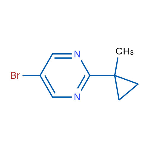 5-Bromo-2-(1-methylcyclopropyl)pyrimidine 1g