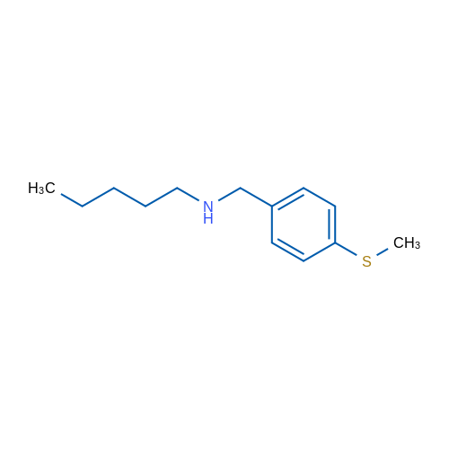 {[4-(methylsulfanyl)phenyl]methyl}(pentyl)amine 5g