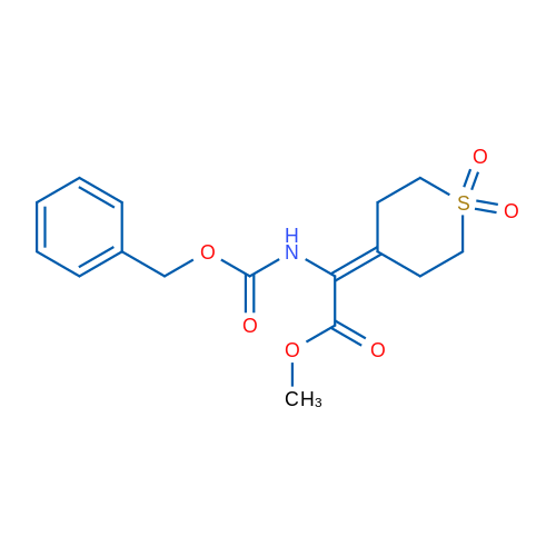 Methyl 2-(((benzyloxy)carbonyl)amino)-2-(1,1-dioxidotetrahydro-4H-thiopyran-4-ylidene)acetate 5g