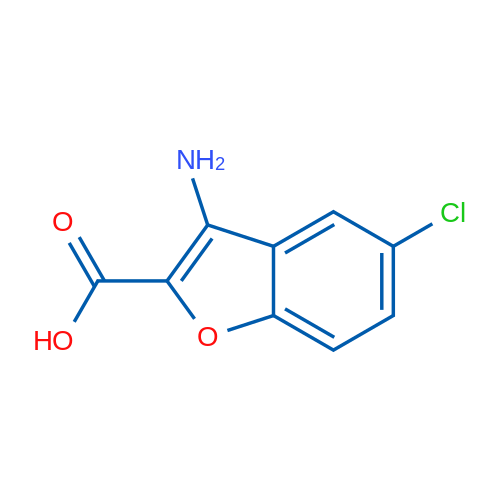 3-Amino-5-chlorobenzofuran-2-carboxylic acid 1g