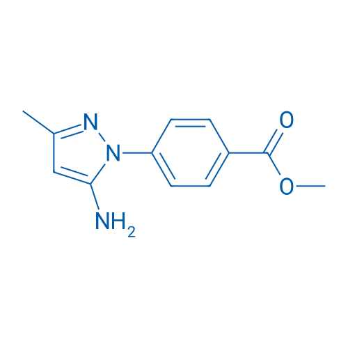 Methyl 4-(5-amino-3-methyl-1H-pyrazol-1-yl)benzoate 250mg