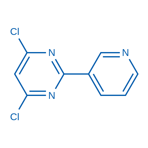 4,6-Dichloro-2-(pyridin-3-yl)pyrimidine 250mg