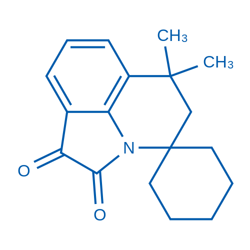6',6'-DImethyl-5',6'-dihydrospiro[cyclohexane-1,4'-pyrrolo[3,2,1-ij]quinoline]-1',2'-dione 250mg