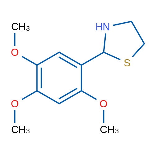 2-(2,4,5-Trimethoxyphenyl)-1,3-thiazolidine 1g