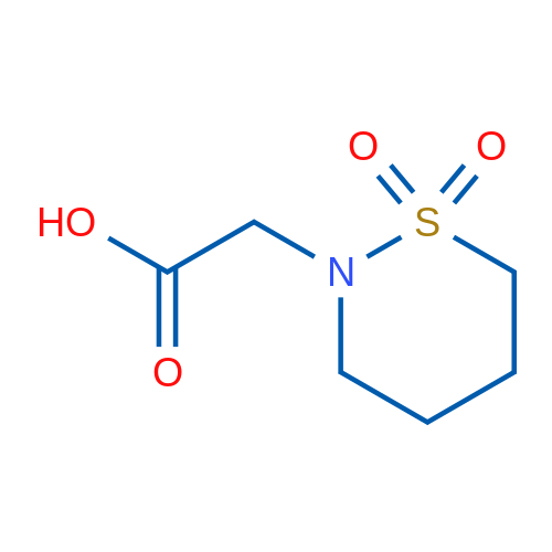 2-(1,1-Dioxido-1,2-thiazinan-2-yl)acetic acid 100mg