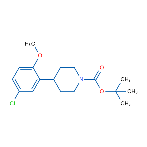 tert-Butyl 4-(5-chloro-2-methoxyphenyl)piperidine-1-carboxylate 1g