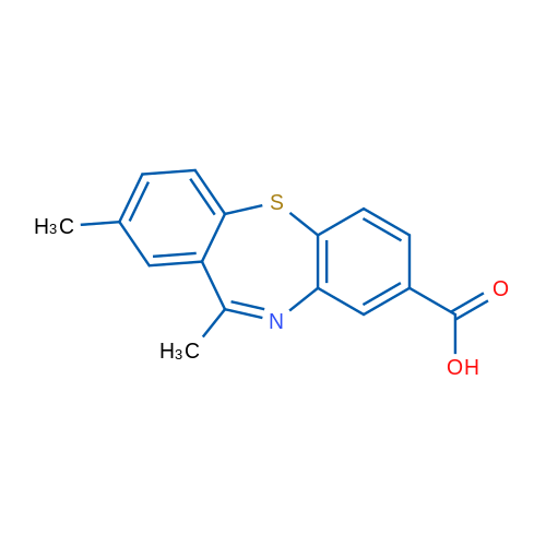 2,11-DImethyldibenzo[b,f][1,4]thiazepine-8-carboxylic acid 250mg