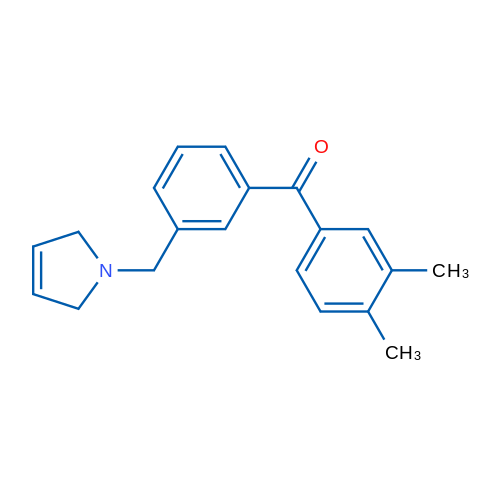 (3-((2,5-Dihydro-1H-pyrrol-1-yl)methyl)phenyl)(3,4-dimethylphenyl)methanone 1g
