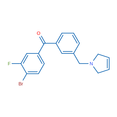 (4-Bromo-3-fluorophenyl)(3-((2,5-dihydro-1H-pyrrol-1-yl)methyl)phenyl)methanone 1g