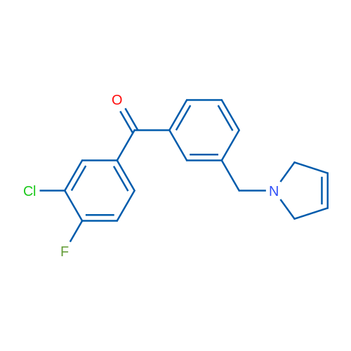 (3-Chloro-4-fluorophenyl)(3-((2,5-dihydro-1H-pyrrol-1-yl)methyl)phenyl)methanone 1g