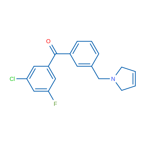 (3-Chloro-5-fluorophenyl)(3-((2,5-dihydro-1H-pyrrol-1-yl)methyl)phenyl)methanone 1g