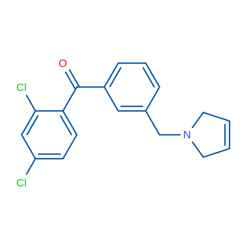 (2,4-Dichlorophenyl)(3-((2,5-dihydro-1H-pyrrol-1-yl)methyl)phenyl)methanone 1g
