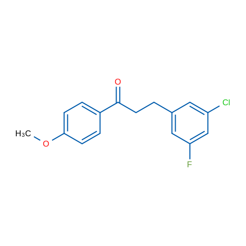 3-(3-Chloro-5-fluorophenyl)-4'-methoxypropiophenone 1g