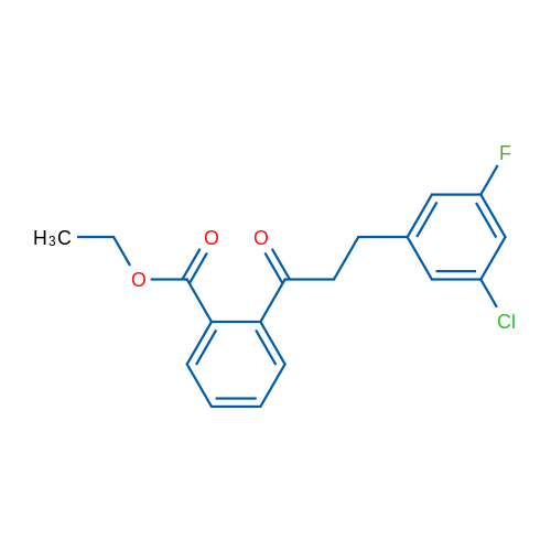 2'-Carboethoxy-3-(3-chloro-5-fluorophenyl)propiophenone 1g