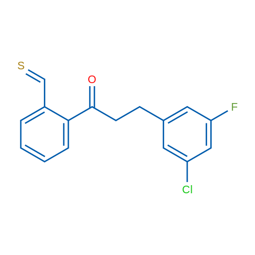 3-(3-Chloro-5-fluorophenyl)-2'-thiomethylpropiophenone 1g