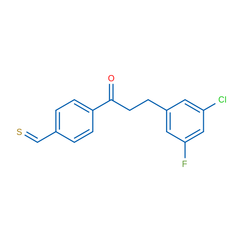 3-(3-Chloro-5-fluorophenyl)-4'-thiomethylpropiophenone 1g