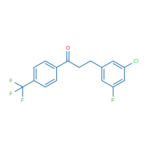 3-(3-Chloro-5-fluorophenyl)-4'-trifluoromethylpropiophenone 1g