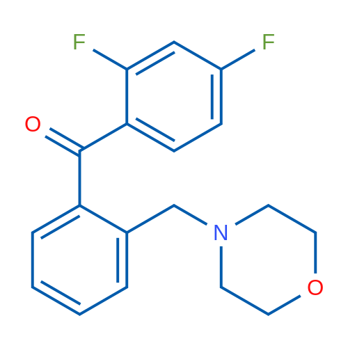 2,4-Difluoro-2'-morpholinomethyl benzophenone 1g