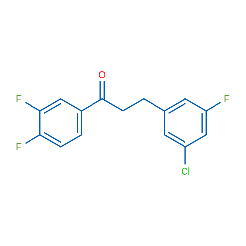 3-(3-Chloro-5-fluorophenyl)-3',4'-difluoropropiophenone 1g