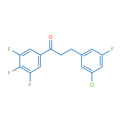 3-(3-Chloro-5-fluorophenyl)-3',4',5'-trifluoropropiophenone 1g
