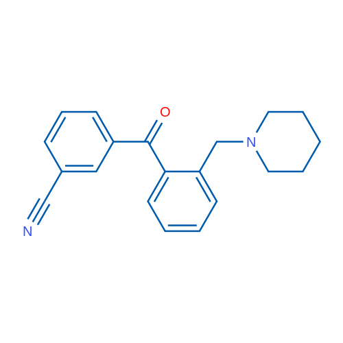 3'-Cyano-2-piperidinomethyl benzophenone 1g