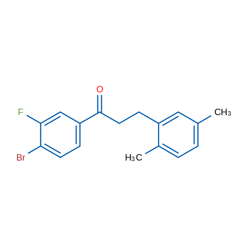4'-Bromo-3-(2,5-dimethylphenyl)-3'-fluoropropiophenone 1g