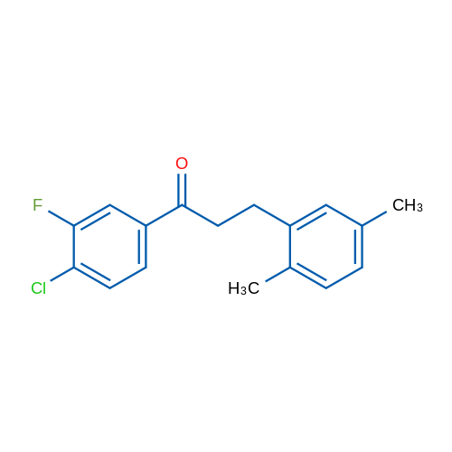 4'-Chloro-3-(2,5-dimethylphenyl)-3'-fluoropropiophenone 1g