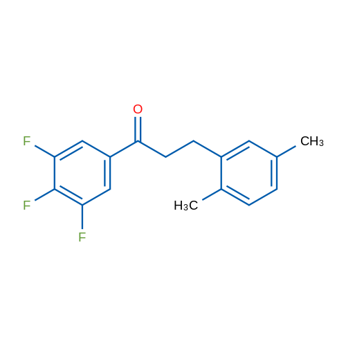 3-(2,5-Dimethylphenyl)-3',4',5'-trifluoropropiophenone 1g