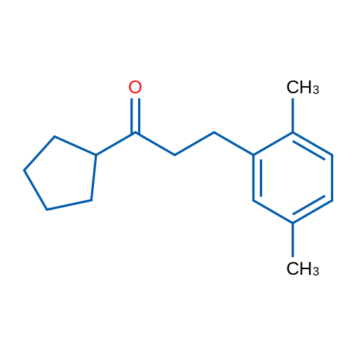 Cyclopentyl 2-(2,5-dimethylphenyl)ethyl ketone 1g