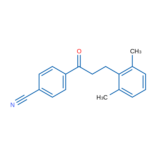 4'-Cyano-3-(2,6-dimethylphenyl)propiophenone 1g