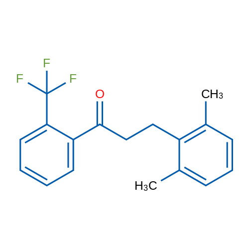 3-(2,6-Dimethylphenyl)-2'-trifluoromethylpropiophenone 1g
