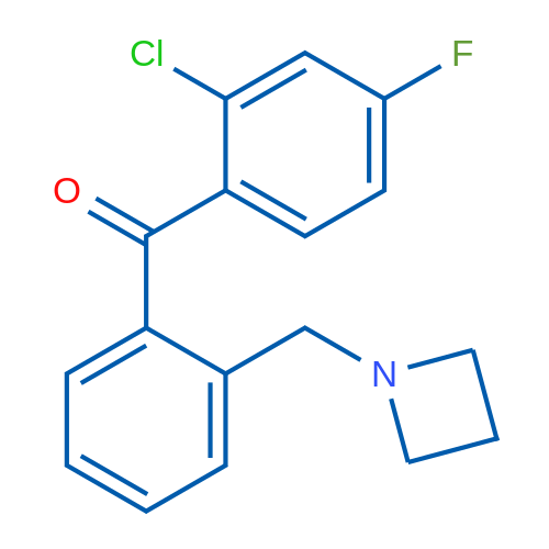 (2-(Azetidin-1-ylmethyl)phenyl)(2-chloro-4-fluorophenyl)methanone 1g